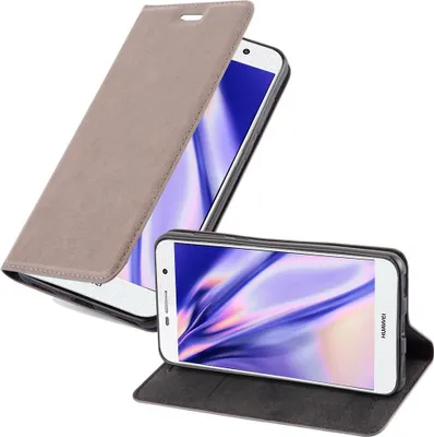 Obrázek produktu pro Cadorabo Case for Huawei Y5 2017 / Y6 2017 Protective Case in Brown Pouzdro na mobil s magnetickým zavíráním