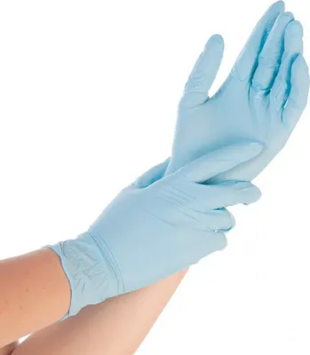 Produktbild von HYGONORM Nitril-Handschuh Safe Fit XL blau puderfrei 100 Stück