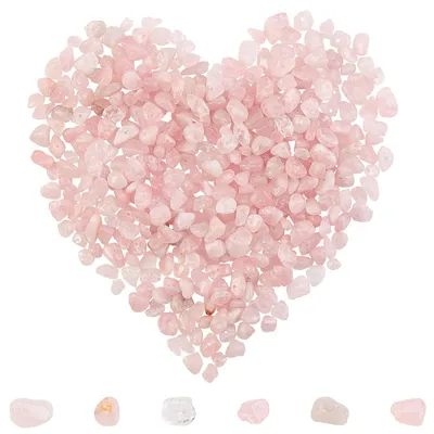 Immagine prodotto di 400 pezzi di sfere di quarzo rosa – pietra semipreziosa ideale per la creazione di gioielli fatti a mano