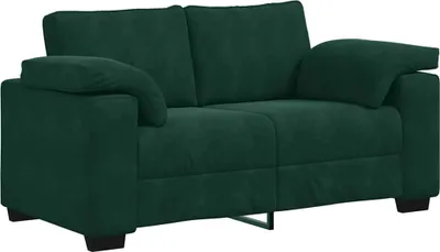 Obrázok produktu pre vidaXL Dvojmiestna pohovka tmavozelená 160x77x82 cm zamat