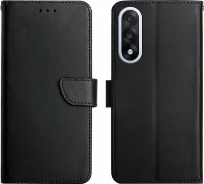 Produktbild von OnePlus Nord 5 Hülle - Coverup Genuine Leather Klapphülle - Echtes Leder - Schwarz