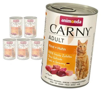 Zdjęcie produktu dla Animonda Carny Adult 6x400g Mokra Karma Dla Kota z Wołowiną i Kurczakiem