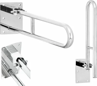 Produktbild von Wandstützgriff Klappgriff Stützklappgriff Wandgriff 80 cm EDELSTAHL