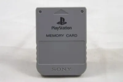 Produktbild von Original Sony PlayStation 1 Memory Card / Speicherkarte Grau PS1