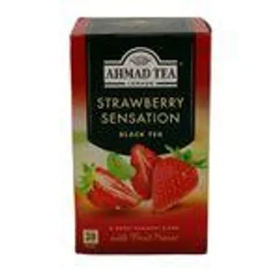 Obrázok produktu pre Ahmad Tea - čierny čaj s príchuťou jahôd 40 g , 20 vreciek