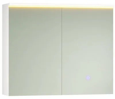 Obrázek produktu pro Koupelnová zrcadlová skříňka s LED DJ505543_1, 80 x 60 cm, bílá