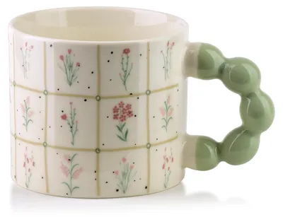 Productafbeelding van Naria Kubek 350 ml, 9x14x8 cm, bloemenmotief
