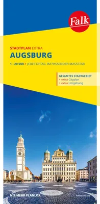 Produktbild von Falk Stadtplan Extra Augsburg 1:20.000