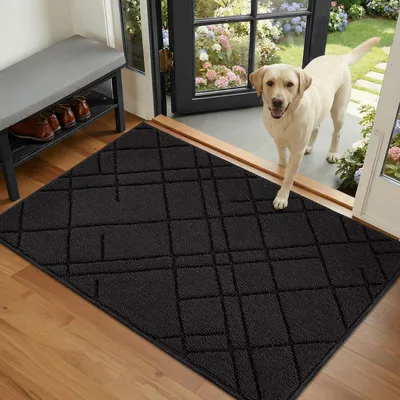 Image de Tapis de sol intérieur et extérieur lavable, dimensions 60 x 90 cm