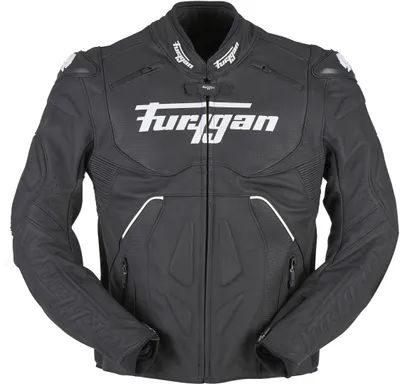 Produktbild von Furygan Raptor Evo Motorrad Lederjacke Farbe: Schwarz/Weiß, Grösse: L