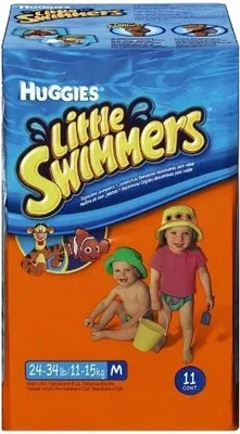 Produktbild von Huggies Einweg-Schwimmwindeln 'Little Swimmers' Größe 5, 11er Pack für 11-18kg