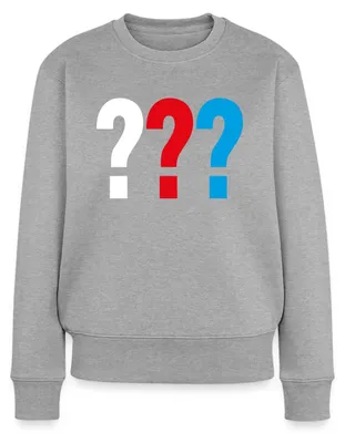 Produktbild von Spreadshirt Die Drei Fragezeichen Logo Damen Premium Pullover, M, Grau meliert