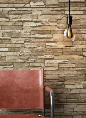 Produktbild von NEWROOM Tapete Beige Vliestapete Mauer - Ziegelstein Landhaus Braun  Stein  Backstein Modern Mauerwerk