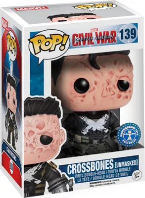 Produktbild von Civil War - Crossbones (Unmasked) 139 Underground Toys Exclusive - Funko Pop! Vinyl Figur
