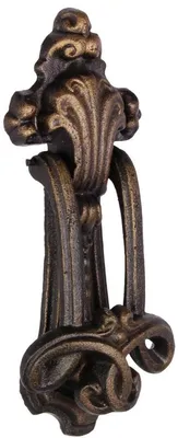Obrázok produktu pre Casa Padrino Barokové liatinové klopadlo na dvere bronzové V. 22 cm - Deco doplnky