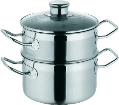 Produktbild von Schulte-Ufer Alles-Dämpfer Profi-Line i, Dampfgarer, Dampftopf, Edelstahl 18/10, 20 cm, 0128-20 i