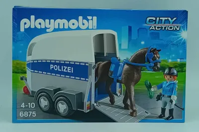 Produktbild von PLAYMOBIL 6875 - Berittene Polizei mit Anhänger