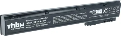 Produktbild von vhbw Akku Ersatz für HP 708455-001, 707615-141, AR08XL, 808398-2C1, 707614-121, 1588-3003, 707614-141 für Notebook (4400 mAh, 14,4 V, Li-Ion)