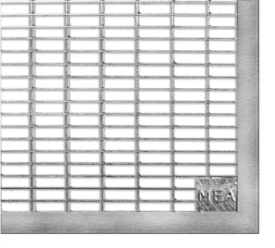 Produktbild von MEA Lichtschachtrost befahrbar 125x40 cm - Maschenrost 30/10 mm