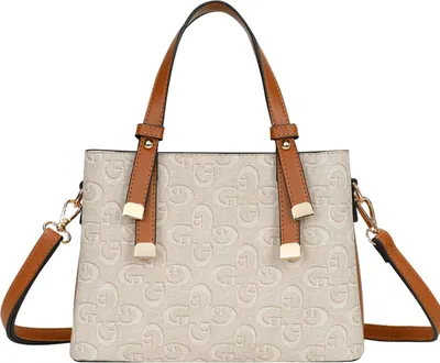 Immagine prodotto di Gallantry, borsa a mano con tracolla removibile e motivo stampato, beige
