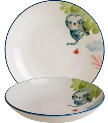 Zdjęcie produktu dla Minimeals Bloom Teller głębokie, 23 cm - zestaw 6 sztuk