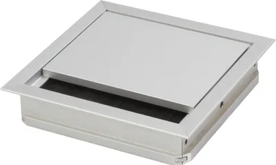 Produktbild von Kabeldurchgang eckig Kabeldurchlass mit Schutzbürste, 70x70x25m, Alu eloxiert