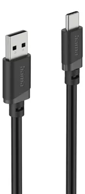 Productafbeelding van Hama 00201811, 1 meter, USB-A, USB-C, USB 2.0, 0,48 Gbit/s, zwart