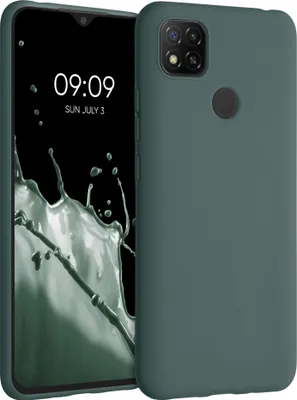 Kwmobile Hülle Für Xiaomi Redmi 9A/9AT – TPU Silikon, Heidelbeerblau, Wireless Charging Geeignet