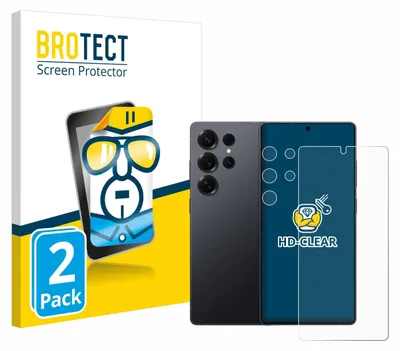 Produktbild von 2x Für Samsung Galaxy S25 Ultra (Display+Kamera) Schutzfolie BROTECT Displayschutz Display Schutz Folie Klar Transparent