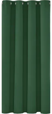 Image de Rideaux occultants à œillets, rideaux thermiques, protection contre le froid, protection contre la chaleur, 138x132 cm, vert forêt, 1 pièce
