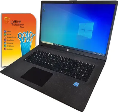 Produktbild von Schneller HP 17,3" Office Laptop – Intel Quad-Core, 32GB RAM, 1TB SSD – Windows 11 Pro & MS Office 2021