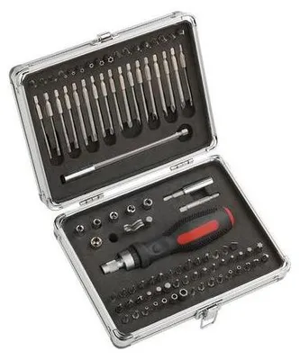 Produktbild von kwb 106800, 63 Stück(e), Phillips, Pozidriv, Schlitz, Torq-Set, Torx, Dreiflüglig, 2, 4, 6.5 mm, 25 mm, 25,4 / 4 mm (1 / 4"), Hexagonal