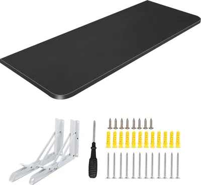 Produktbild von Wandtisch Wandklapptisch Küchentisch Schreibtisch Esstisch klappbar 60x30cm Schwarz
