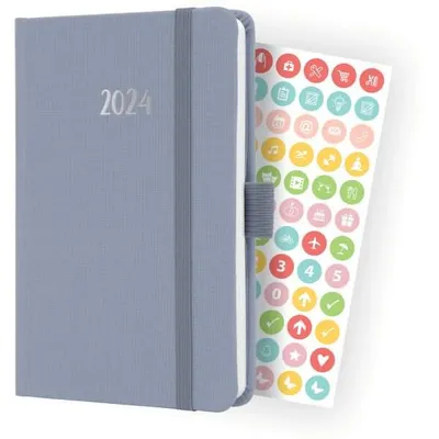 Produktbild von Wochenkalender Jolie 2024 ca. A6 1 Woche/2 Seiten Hardcover light lilac