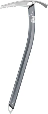 Eispickel "Firn Guide" von Edelrid; grau; mit ergonomischem Griff und gezahnter Klinge.
