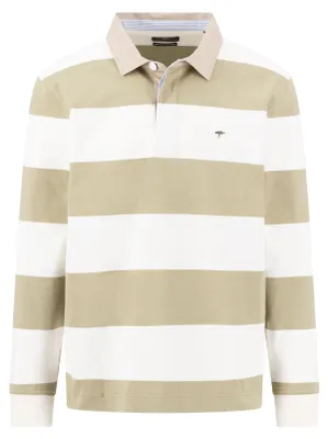 Produktbild von FYNCH-HATTON Herren Rugby Polo Langarm gestreift new offwhite