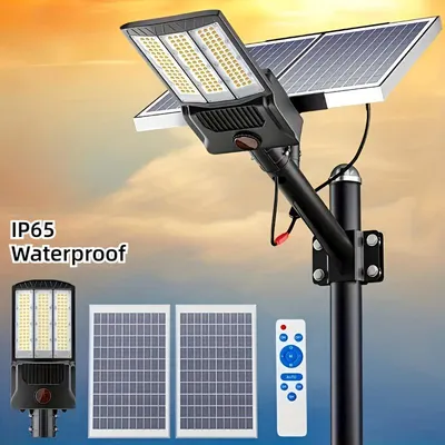 Obrázek produktu pro Solární venkovní lampa – Solární osvětlení zahrady – Senzor pohybu – Nástěnná lampa – Vysoký světelný výkon