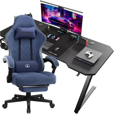 Image de Bureau de jeu – Bureau gaming – Bureau informatique – Bureau d'ordinateur – Bureau d'angle – Conception ergonomique