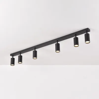 Produktbild von LED 6-flammig schwenkbare Deckenleuchte | Deckenspots schwarz