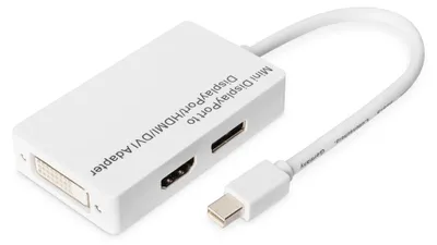 Produktbild von DIGITUS Mini DisplayPort Adapter,Mini DP-DisplayPort, 0,2m