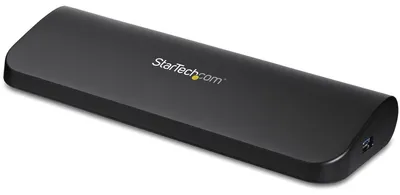 Produktbild von StarTech.com Dual Monitor USB 3.0 Laptop Docking Station mit HDMI/DVI/VGA, 3x USB-A Hub, GbE, Audio, Universal Type-A Dock für Windows/macOS/ChromeOS - TAA Konform, Kabelgebunden, USB 3.2 Gen 1 (3.1 Gen 1) Type-B, 10,100,1000 Mbit/s, 1000BASE-T, 100BASE-TX, 10BASE-T, IEEE 802.3, IEEE 802.3ab, IEEE 802.3u, Schwarz