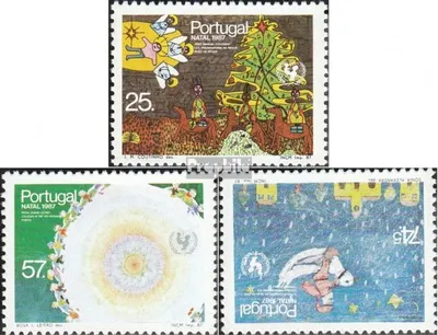 Produktbild von Briefmarken Portugal 1987 Mi 1736A-1738A (kompl.Ausg.) postfrisch Kinderzeichnungen