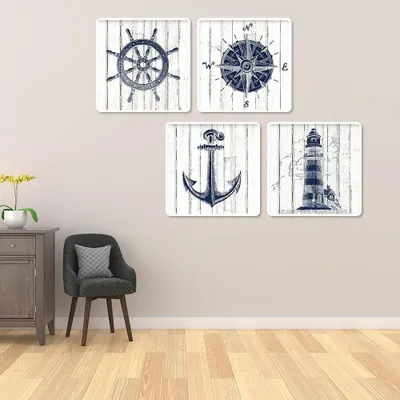 Zdjęcie produktu dla Zestaw do tworzenia obrazów techniką "diamond painting" - motyw piratów - 4 sztuki, wymiar 30x40 cm
