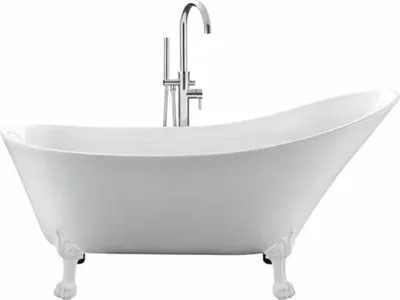 Produktbild von Freistehende Badewanne mit Füßen BALMAIN Löwenfüße WEISS 161 cm