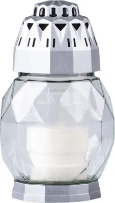 Zdjęcie produktu dla Bolsius Glass 18cm depozyt 80g 24h. Diamentowe srebro