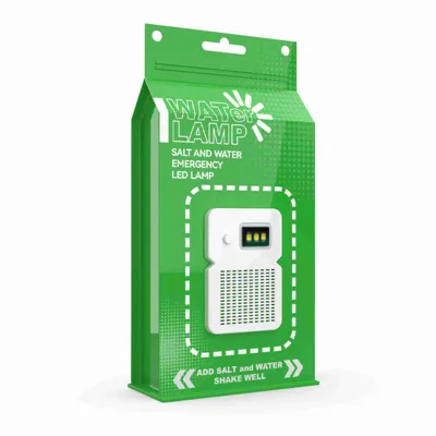 Image de Lampe à eau salée, portable, modes d'éclairage polyvalents, luminosité durable, lampe LED à eau salée pour le camping et la randonnée