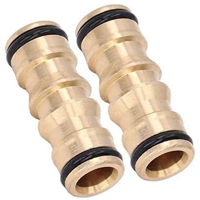 Immagine prodotto di Raccordo a doppio anello in ottone da 1/2 pollice per accessori per tubi da giardino