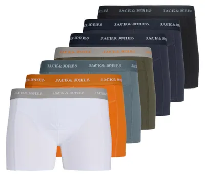 Produktbild von JACK & JONES JUNIOR Herren Jacmiles Solid Trunks 7 Pack Jnr, Black, Numeric_140