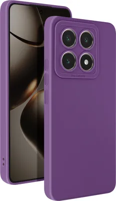 Produktbild von Avizar, SoftGlow Silikonhülle für Xiaomi 14T, geschützte Kamera, Violett