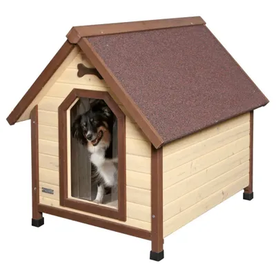 Immagine prodotto di Kerbl Hundehütte 4-Seasons (L x B x H 100 x 83 x 94 cm, mit Bitumendach) 81349